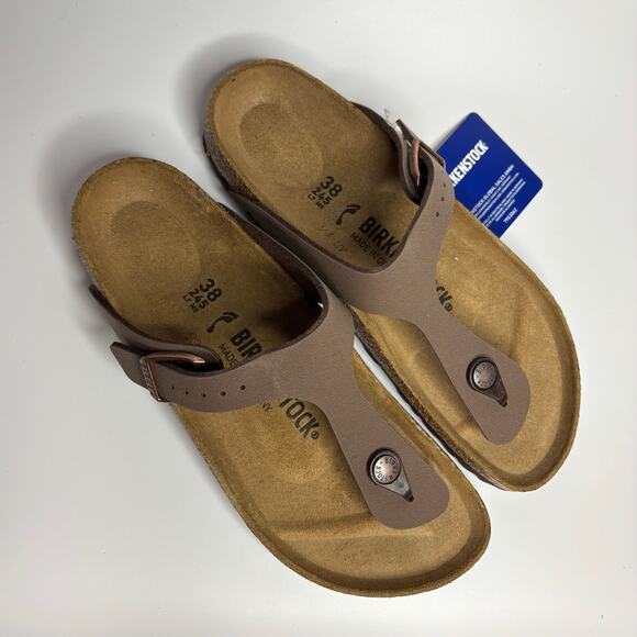 Birkenstock Gizeh BS Thong Sandal in Mocha Birko-Flor (Narrow) - Picture 8 of 11